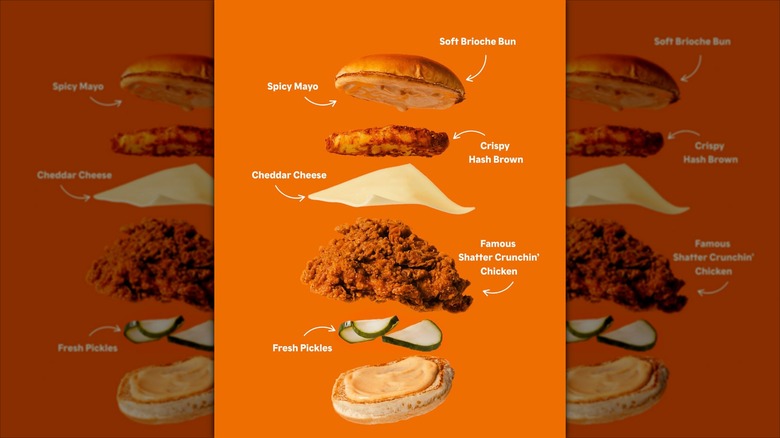Ad showing how a Superstack Sandwich is compiled