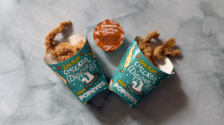 Popeyes Chicken Dippers and Signature Sauce