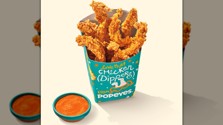Popeyes' Chicken Dippers and Signature Sauce