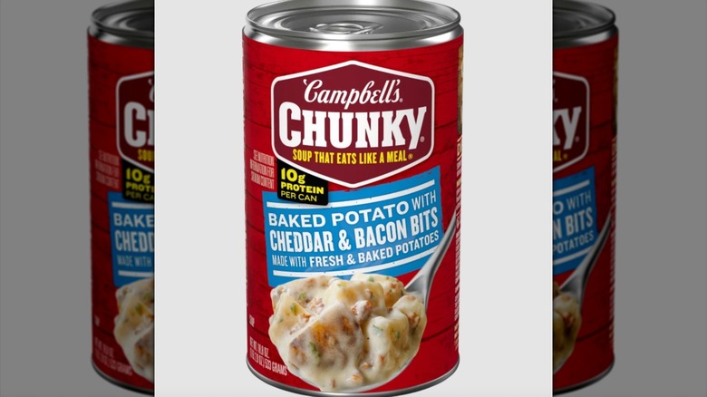 Can of Campbell's baked potato soup