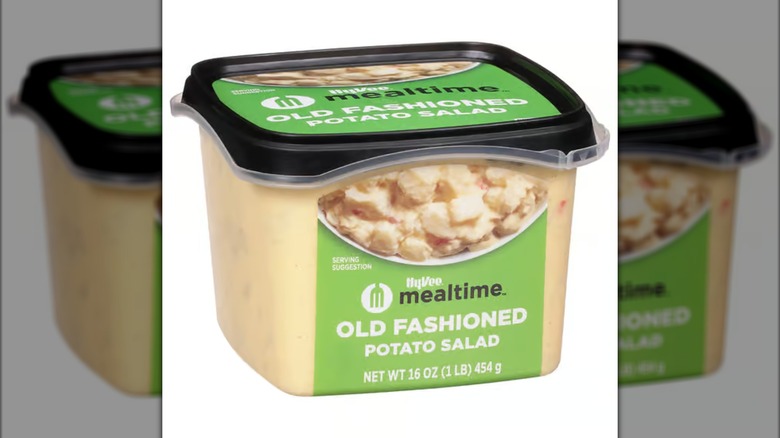 Tub of Hy-Vee potato salad
