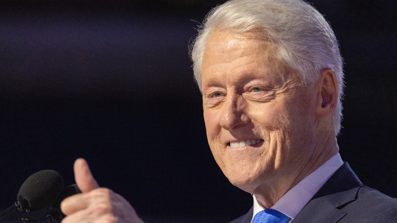 Former president Bill Clinton at the 2024 Democratic National Convention