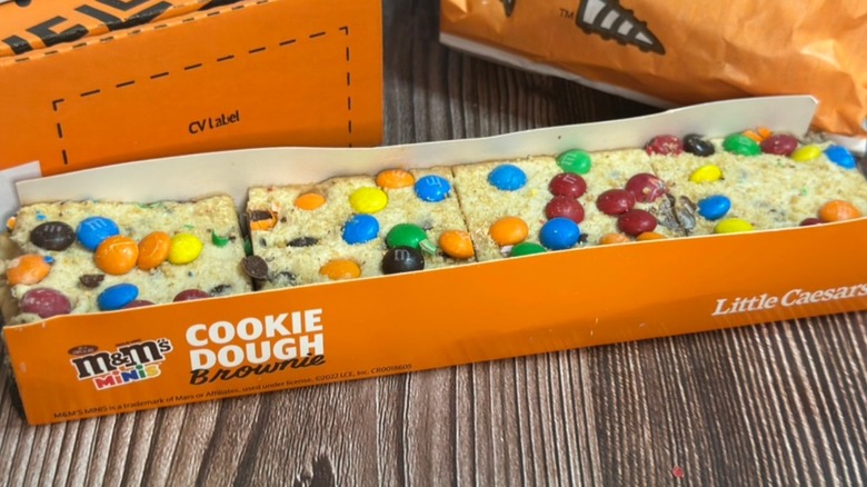 M&Ms Cookie dough packaging.