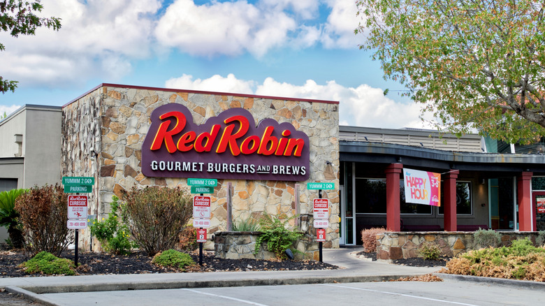 Outside a Red Robin restaurant in Houston, Texas