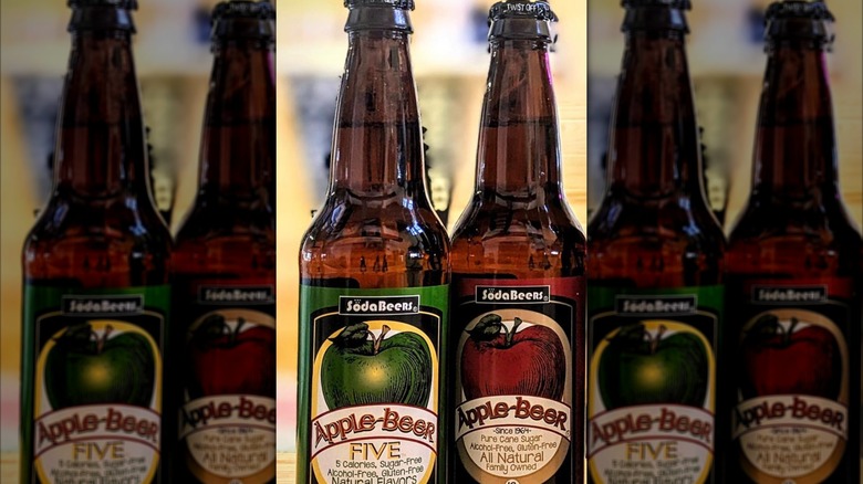 bottles of SodaBeers Apple Beer