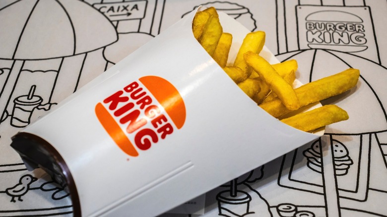 A carton of Burger King french fries.