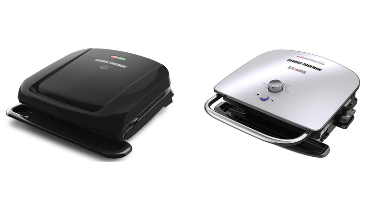 Two different new models of George Foreman Grills