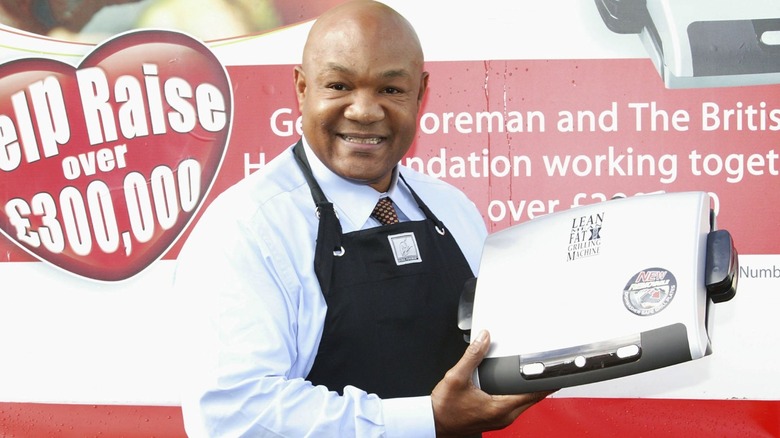 Boxing legend George Foreman at an event promoting the George Foreman Grill.