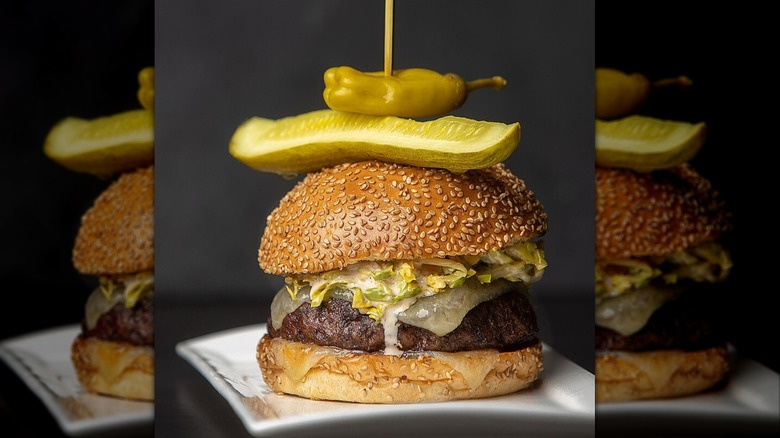 Four Seasons Hotel bourbon steak restaurant burger