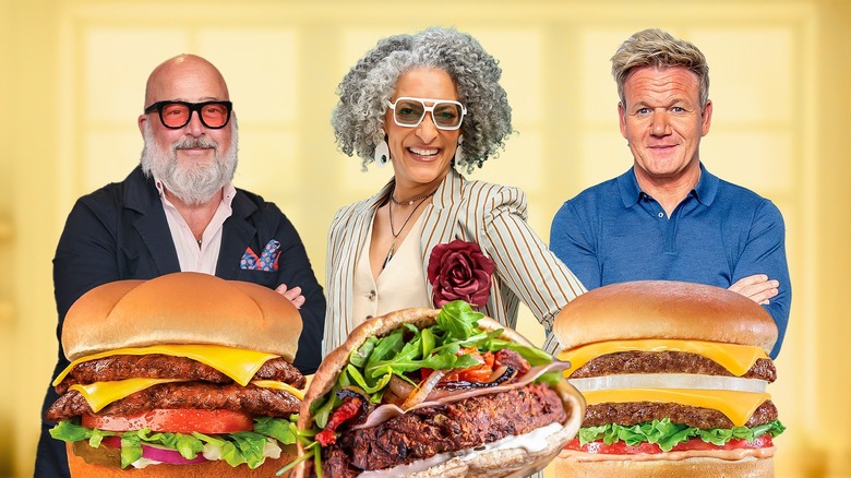 Celebrity chefs with their favorite restaurant burgers