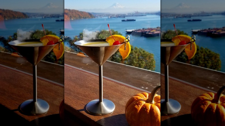 a drink at the Cliff House by the water