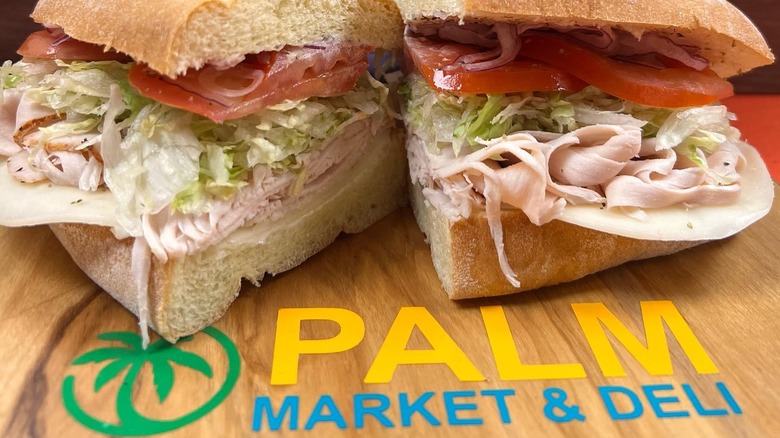 Palm Market and Deli sandwich
