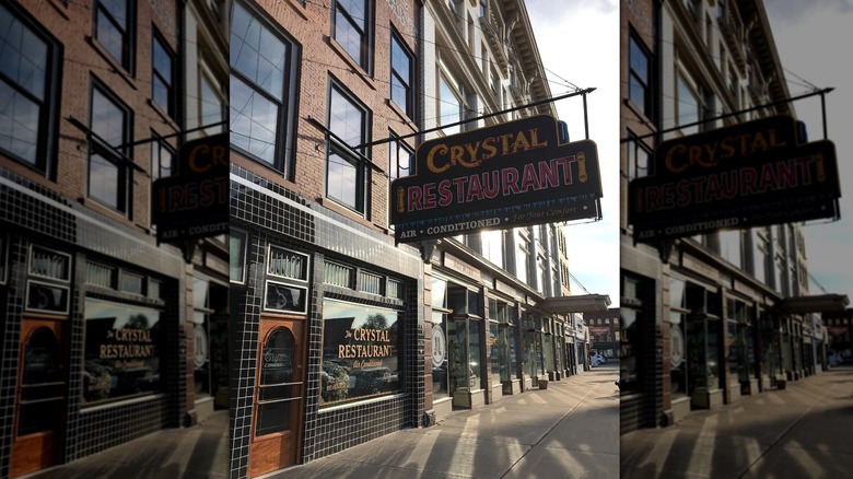 exterior of The Crystal Restaurant