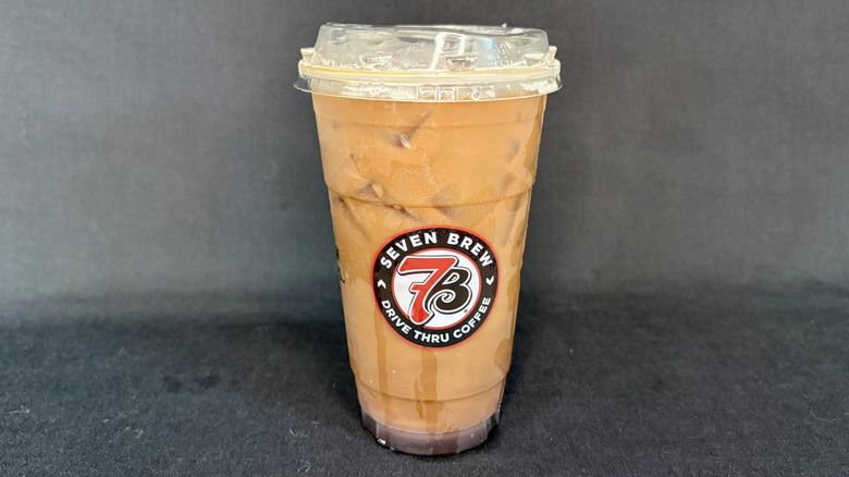 Coffee drink in clear 7 Brew cup