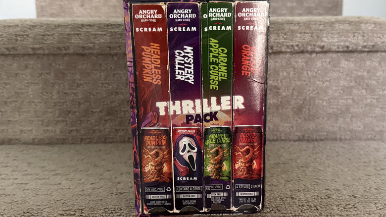 VHS like covers in Angry Orchard packaging