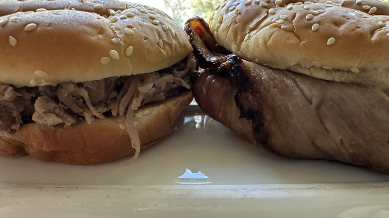 Arby's Quarter Pound brisket and pulled pork sandwiches