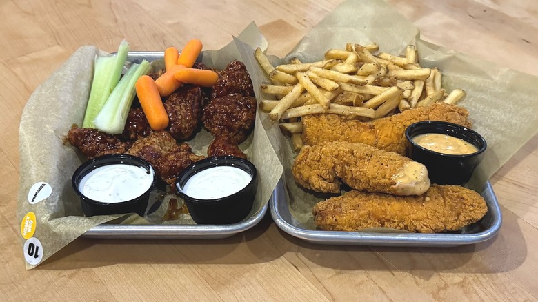 Boneless wings & chicken dippers from BWW