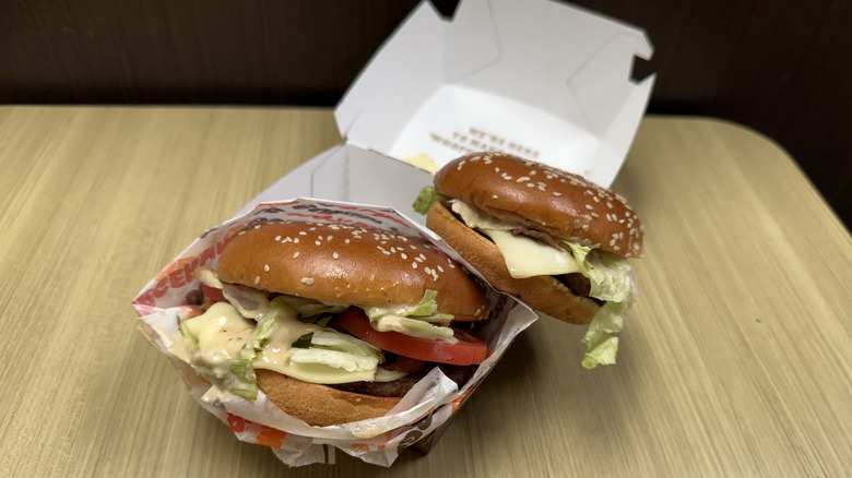 Peppercorn BLT Whopper and Junior version of it