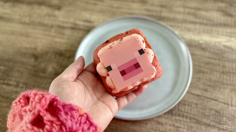 Minecraft Cherry Blossom Cookie