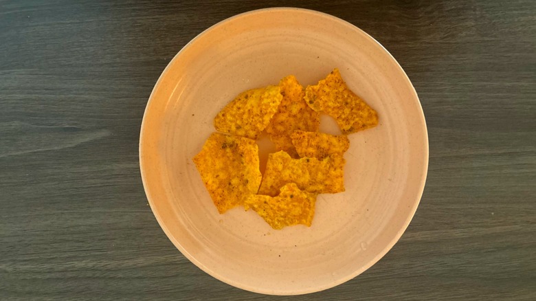 Plate of Late Night Taco flavor Doritos F1 Head2Head chips
