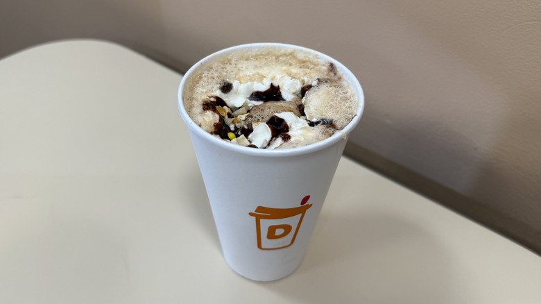 Dunkin's Candy Bar Hot Signature Latte