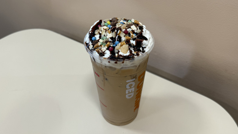 Dunkin's Candy Bar Iced Signature Latte
