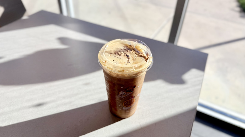 Cookie Butter Cold Brew on the table
