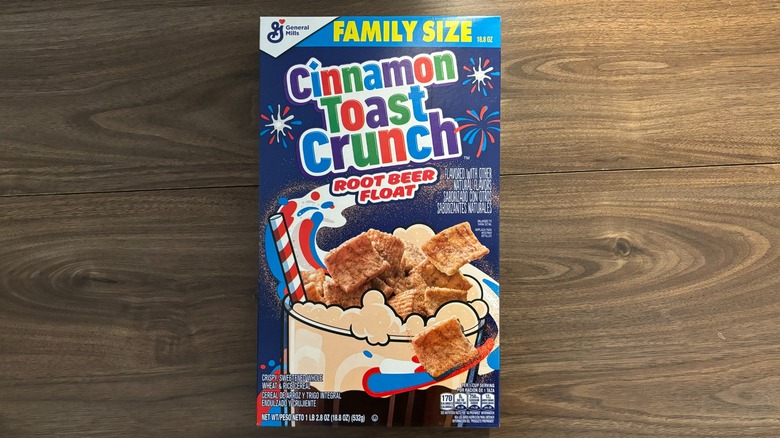 Cinnamon Toast Crunch Root Beer Float cereal box