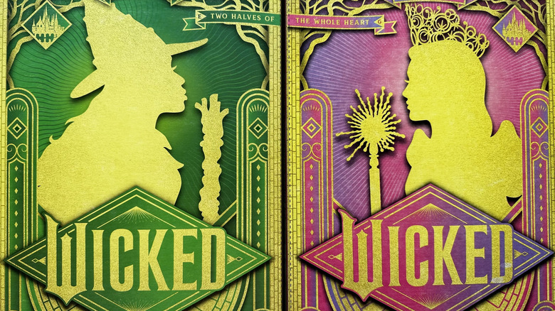 Decorative back of boxes of Wicked For Good cereals