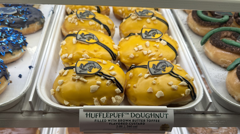 a rack of Hufflepuff Doughnuts