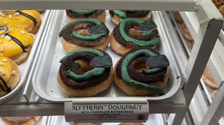 a rack of Slytherin Doughnuts