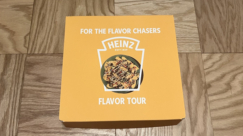 Heinz Flavor Tour box of bottles