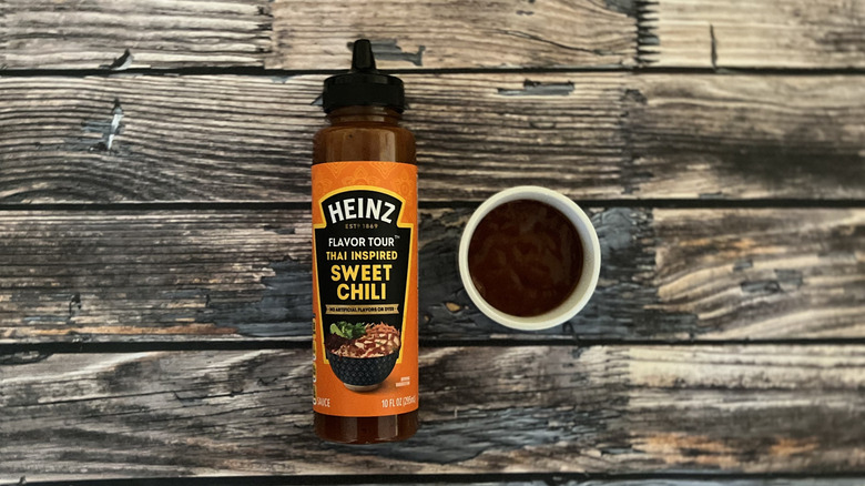 Thai-Inspired Sweet Chili bottle and sauce in bowl