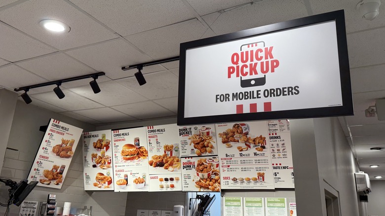 Interior of a KFC