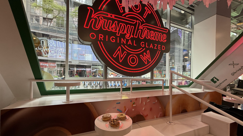 Interior of Krispy Kreme's Times Square location