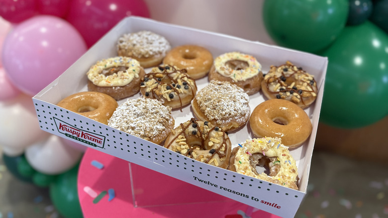 Krispy Kreme x Milk Bar Collection of doughnuts in a box