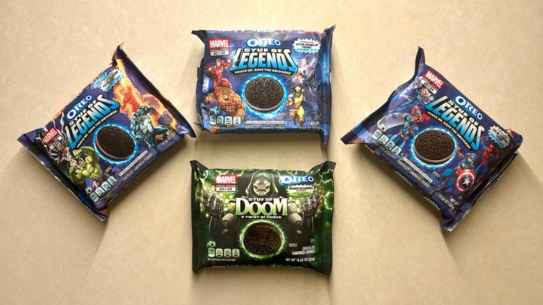 Marvel Oreo Stuf of Doom and Stuf of Legends cookie packages