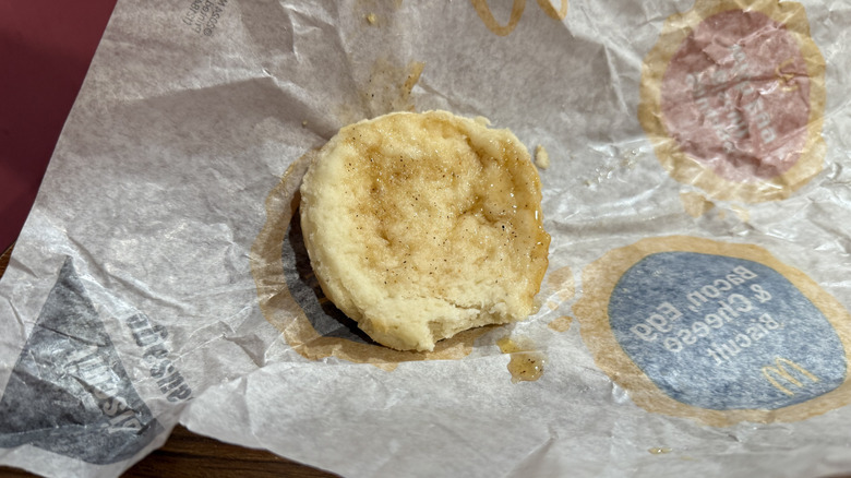 a biscuit with Honey Brown Butter