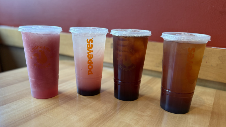 Popeyes Blueberry Beverages