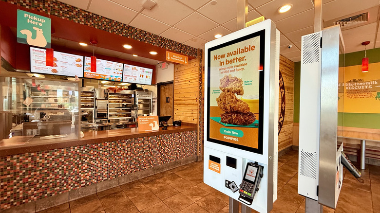 menu order board and order kiosk