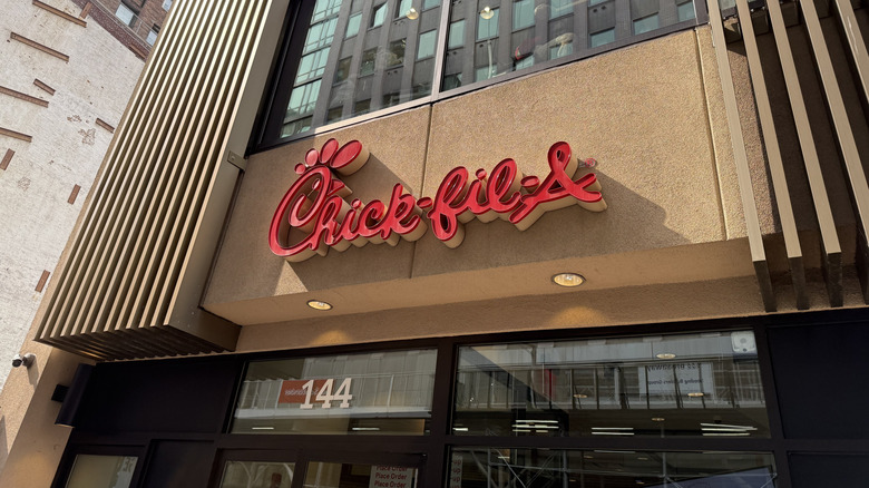 Exterior of a Chick-fil-A in New York City