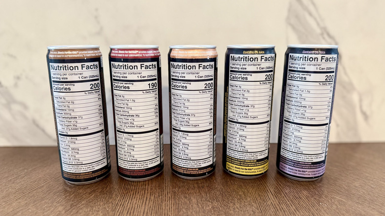 The back of Sheetz Buzz Beanz Energy Coffee Drinks