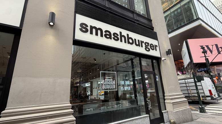 Exterior shot of a Smashburger