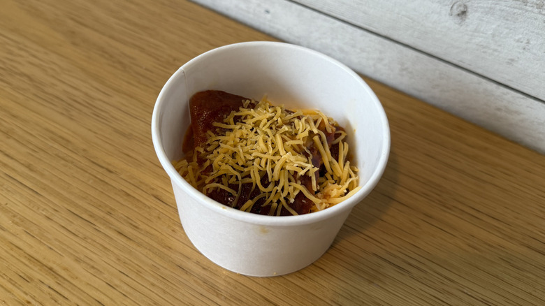 A cup of Scorchin' Cheesy Mac