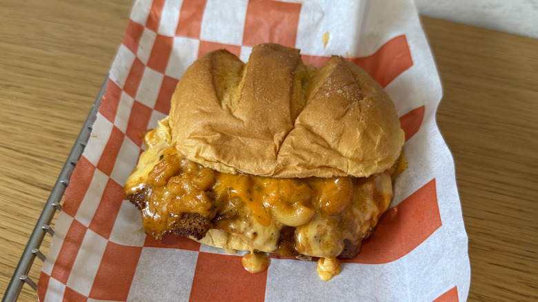 Scorchin' Chicken Smash in a tray