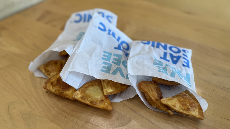 three bags of Cheesy Garlic Pepperoni Bites