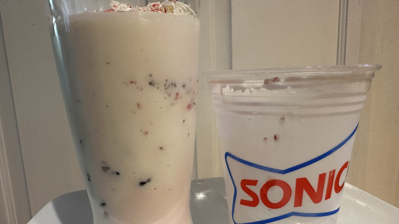 Sonic's Peppermint Brownie Bark Shake