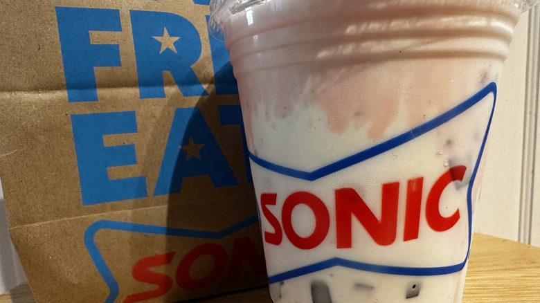 Sonic's Peppermint Brownie Bark Shake