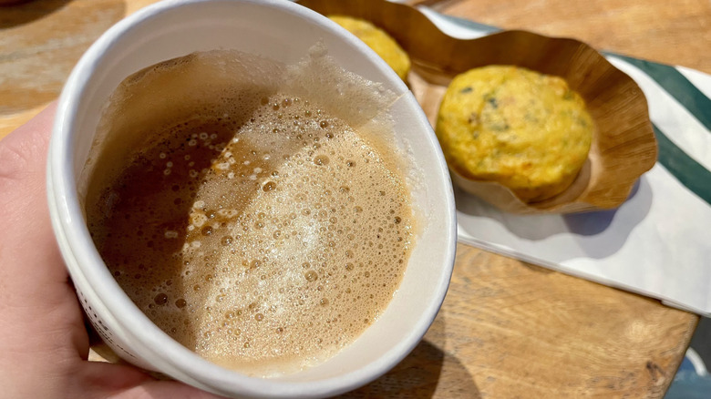 New Starbucks Pecan Oatmilk Cortado and Italian Sausage Egg Bites