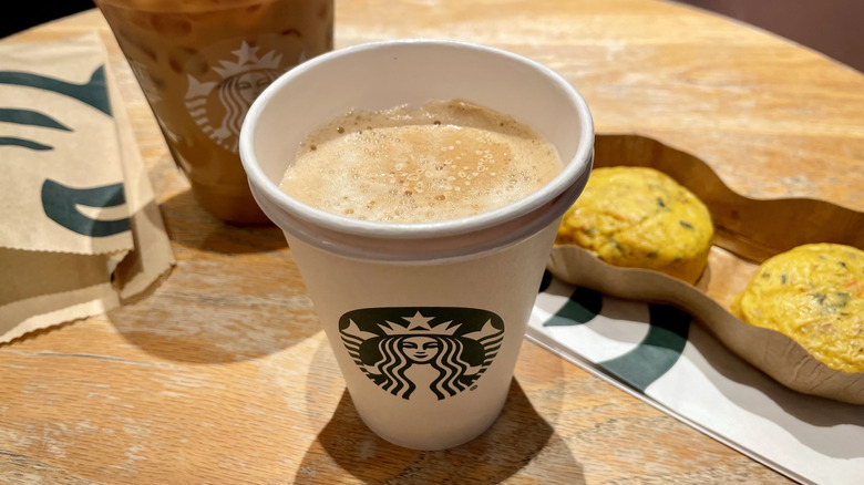 New additions to Pumpkin Spice Latte Season, the Pecan Oatmilk Cortado and Italian Sausage Egg Bites